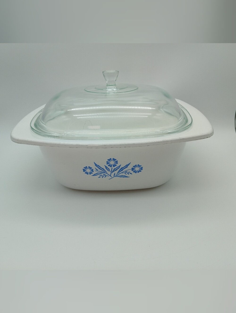 CorningWare Blue Cornflower 4-Quart Dutch Oven Casserole Dish Model P-34-B Rare
